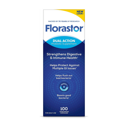 Florastor Probiotic for Digestive and Immune Health, 100 Capsules